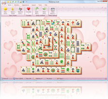 MahJong Suite 2010 Hearts Skin screenshot - Click here to enlarge
