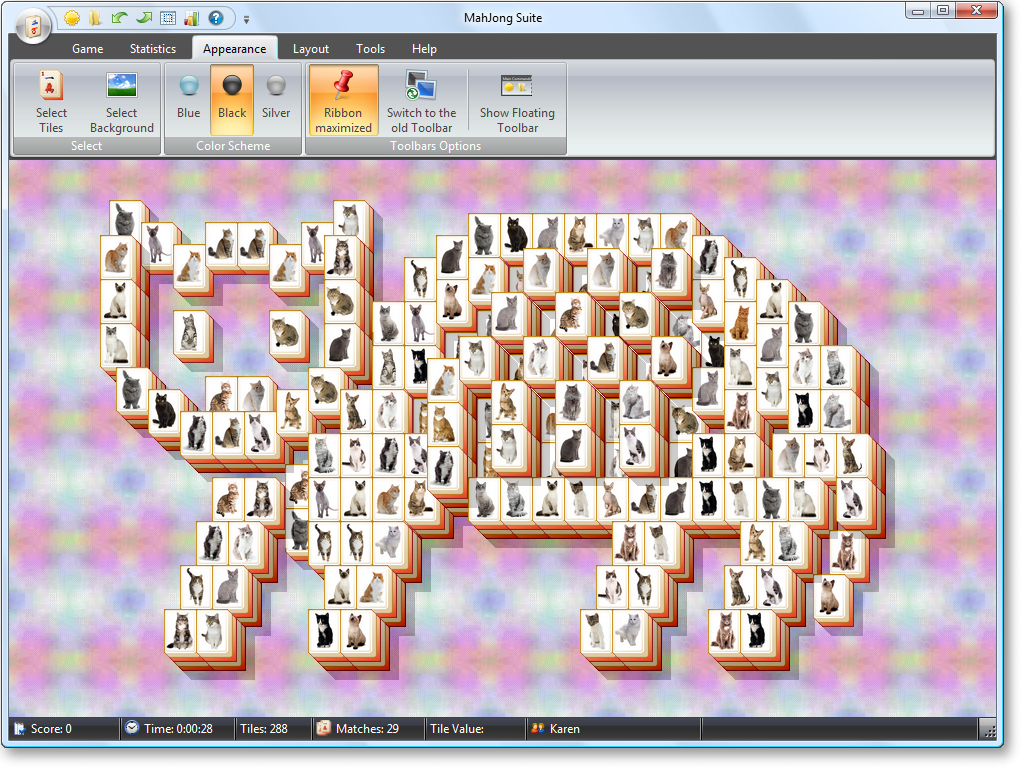 MahJong Suite - Cat Screenshot