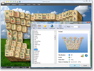 MahJong Suite - Open a Game Screenshot
