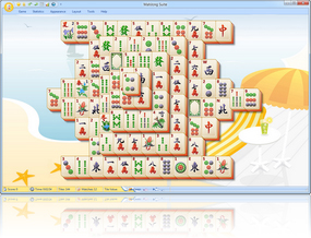 MahJong Suite 2020 Summertime Skin screenshot - Click here to enlarge